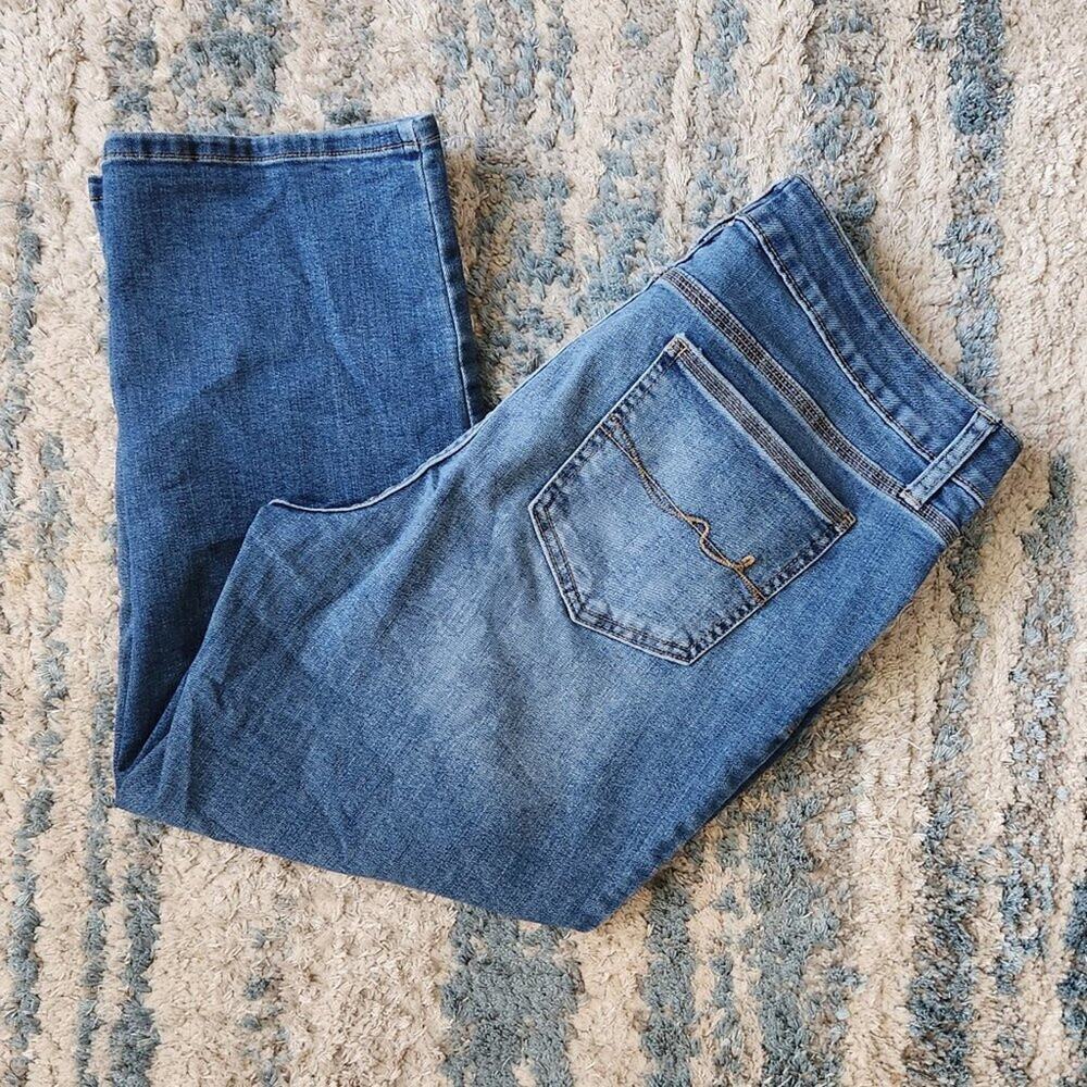 St John's Bay Ankle Jeans GUC sz 14 - Picture 7 of 9
